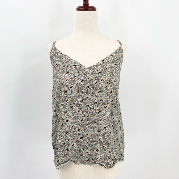Anthropologie Floreat Cross Back Printer Tank Top Small - Picture 1 of 6